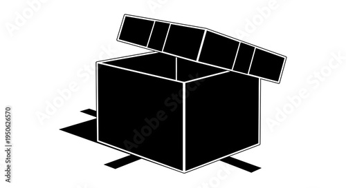 open black box with lid