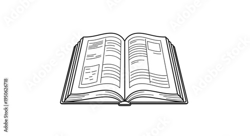 open book illustration