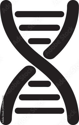 A classic iconographic representation of a double helix dna structure.
