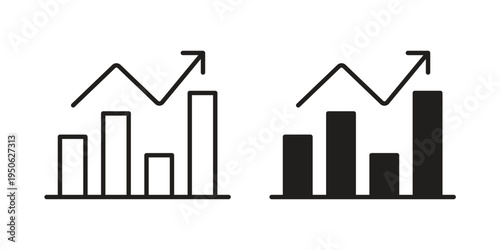 Stagflation icon illustration for web design. filled flat icons