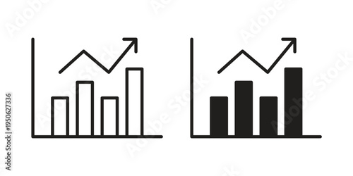 Stagflation icon illustration for web design. filled flat icons