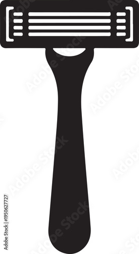 Classic safety razor blade with ergonomic handle design for clean shaving