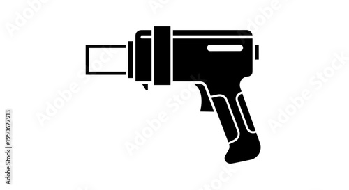 Black silhouette of a drill machine.