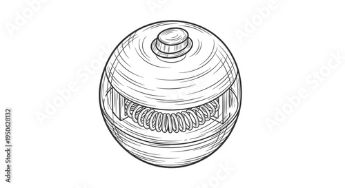 technical drawing of a mechanical object
