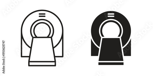 Tomography icon illustration for web design. filled flat icons