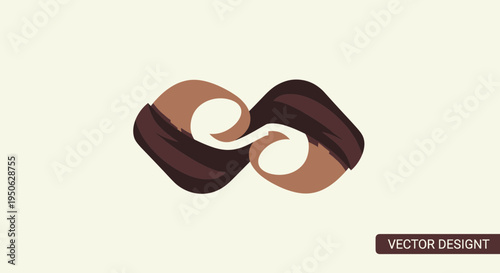 Vector illustration of chocolate cream puffs