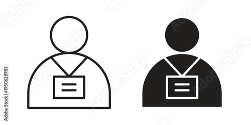 Tourist Guide icon illustration for web design. filled flat icons