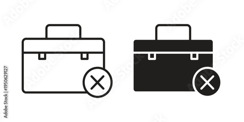 Unemployment icon illustration for web design. filled flat icons