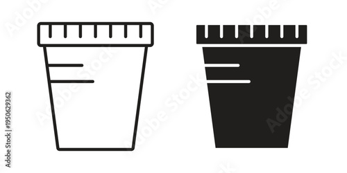 Urine test icon illustration for web design. filled flat icons