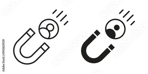 User engagement icon illustration for web design. filled flat icons