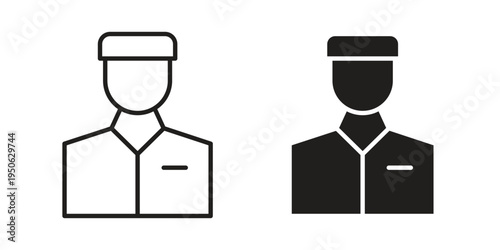 Valet icon illustration for web design. filled flat icons