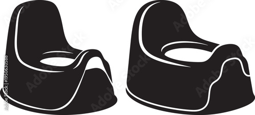 Potty training icon for toddler