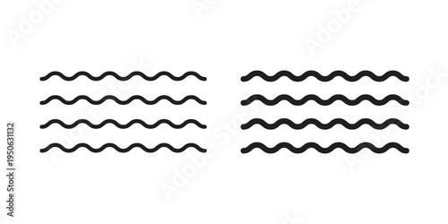 Wave icon illustration for web design. filled flat icons
