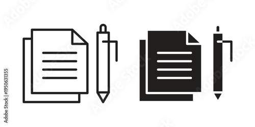 Wills and trusts icon illustration for web design. filled flat icons