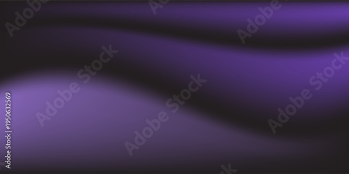 Abstract Dark Purple and Black Wave Background with Silk Texture