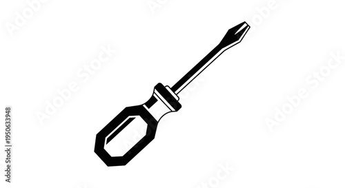 Screwdriver with ergonomic handle.