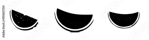 Vibrant Watermelon Slice with Seeds - A Fresh Summer Delight