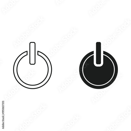 Power Button Symbol Activation Initiation Control