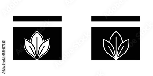 minimalist cannabis leaf logo icon flat design vector illustration