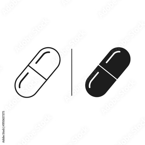 Capsule Pill Medication Health Care Icon