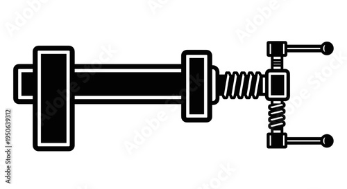 Industrial metal screw clamp device.