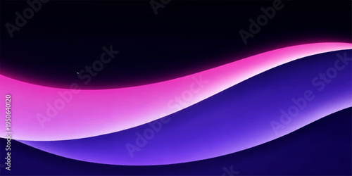 Abstract purple and blue background with flowing waves of light and glowing energy lines creating a futuristic curve design illustration for a motion art wallpaper backdrop