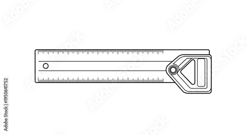 Ruler with inches marked on it.