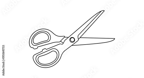 Scissors cutting tool for crafts.