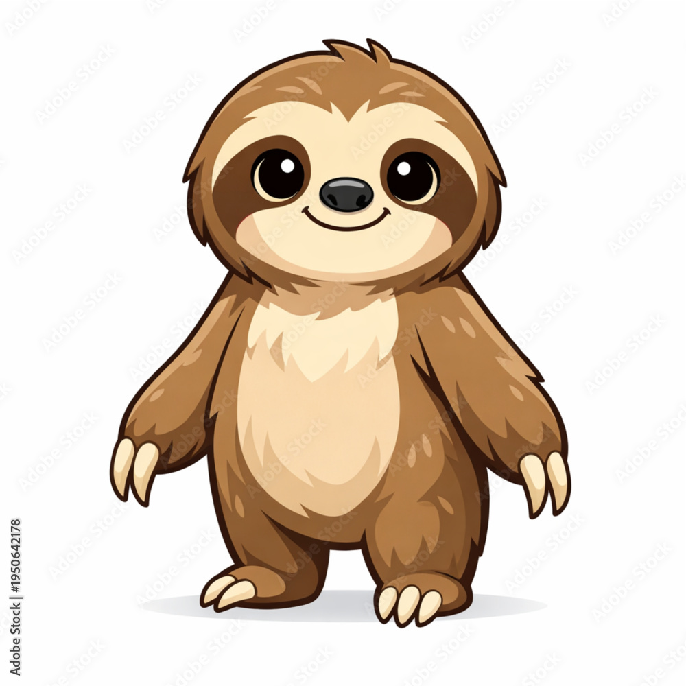 Obraz premium Cute Slow Animal Hanging Style Character