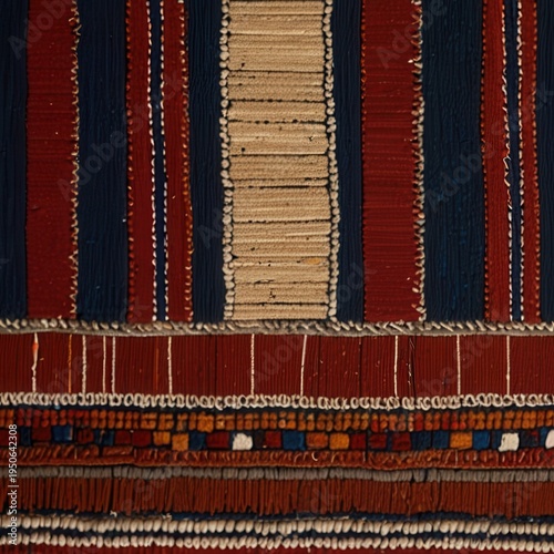 Quechua Backstrap Cloth Background Peru Fabric Awana Traditional Andean Textile Detail