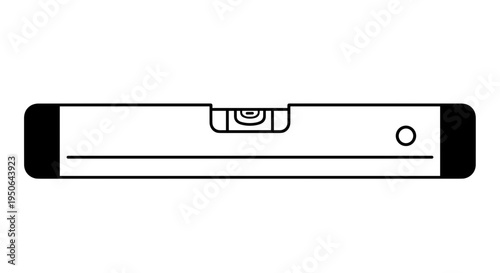 Spirit level tool for construction work.