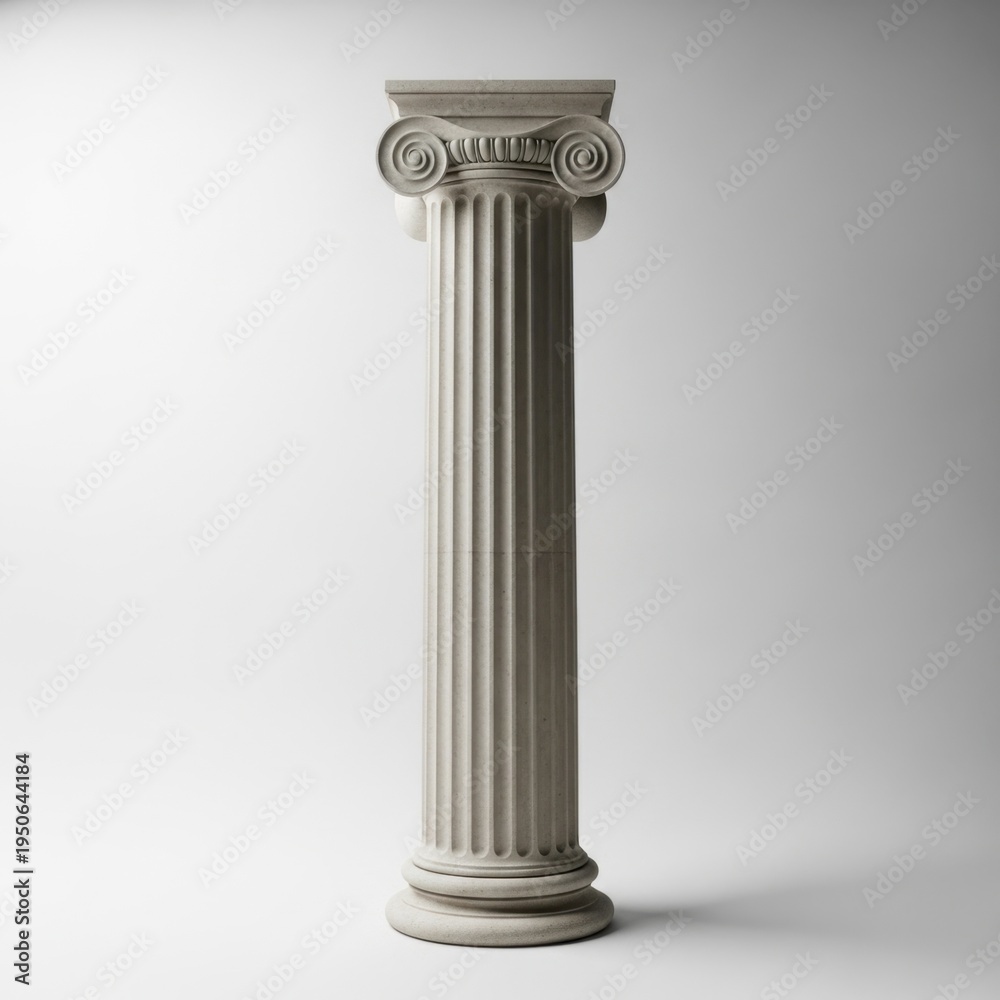Obraz premium Classical Ionic Column Architectural Element
