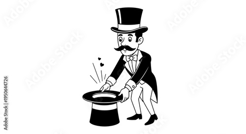 magician pulling rabbit out of hat