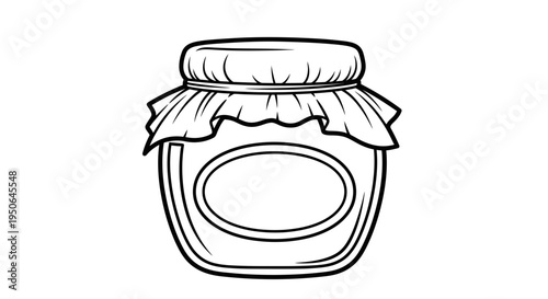 Mason jar with fabric cover