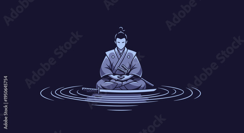 meditation woman in water