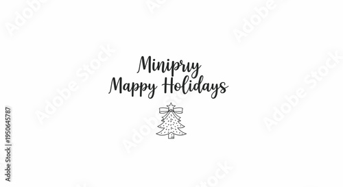 Merry Christmas Holidays Greeting Card