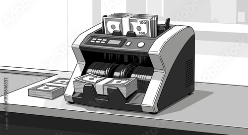 Bill Money Counter Machine.