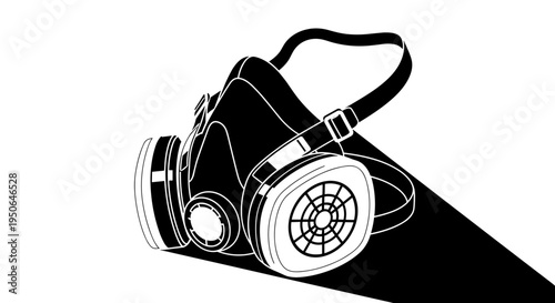 Gas Mask Protection Safety Equipment.