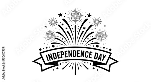 independence day fireworks banner