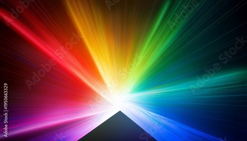 Rainbow Light Reflection Created By A Glowing Crystal Prism Polished Glass Highlights And Clean Spectral Color Separation Transparent Background For High Quality Overlays