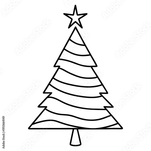 A set of origami 3D vector Christmas trees for winter holiday celebration and Xmas greeting card design featuring green fir illustrations for a Merry New Year
