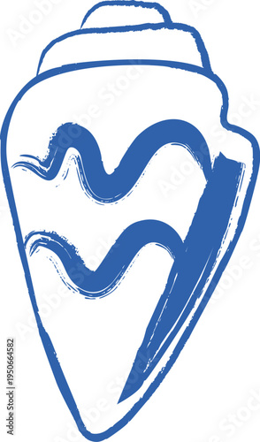 Shell Wave Brushstroke Icon