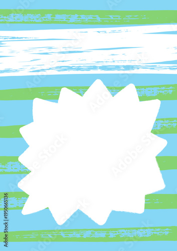 Badge On Grunge Stripes Poster