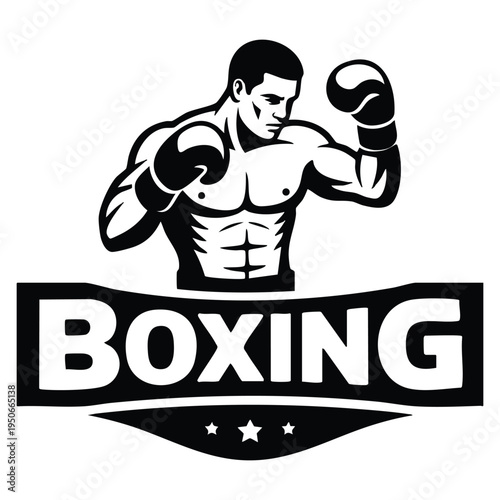 Sport fighting boxing sticker tshirt vector illustration template design suitable for gym apparel branding or competition themes