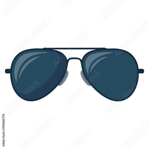 Sunglasses isolated vector illustration fashion glasses accessory design element including man sunglasses concept perfect for summer style branding or retail artwork