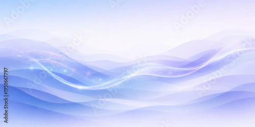 Abstract blue background featuring flowing waves and artistic curves that create a soft motion design for a vector wallpaper illustration