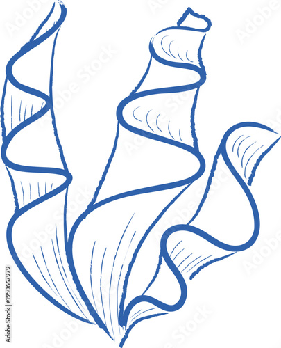 Seaweed Ribbon Linework