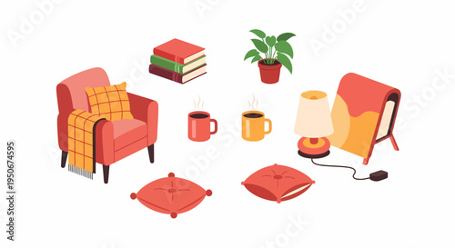 Cozy Living Room Furniture and Accessories.