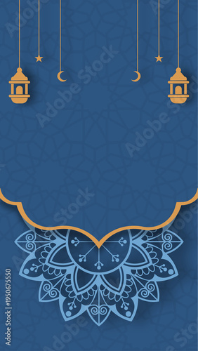 Eid Mubarak invite, Ramadhan social media vertical