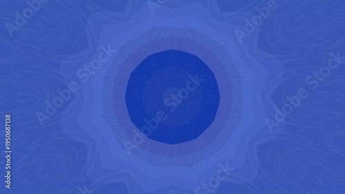 Blue Circular Motion Graphics Animation Background.